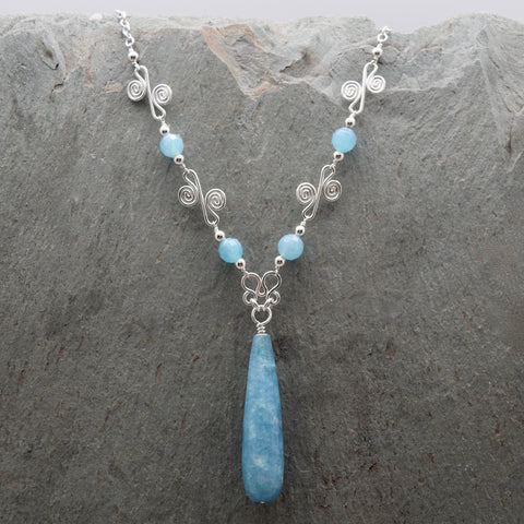 Sisa Angelite Drop Necklace