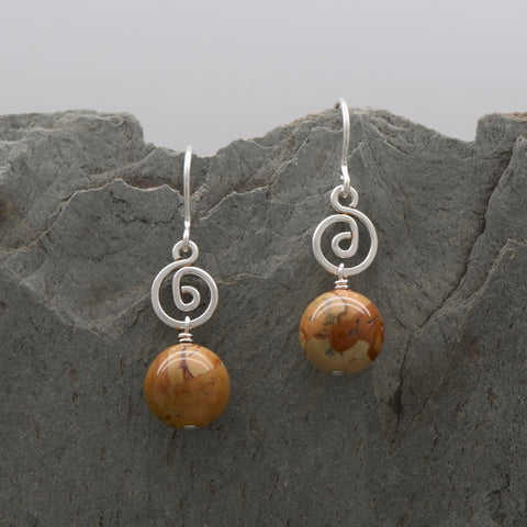 Pacha Picture Jasper Earring