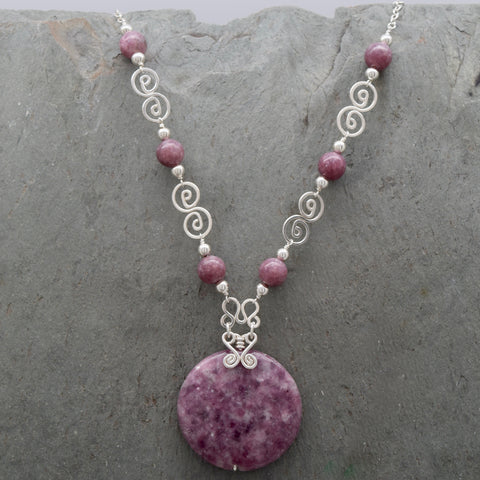 Lepidolite Jatun Round Necklace