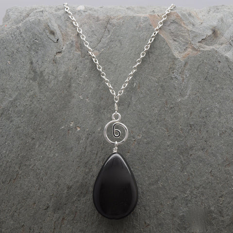 Pacha Rainbow Obsidian Drop Necklace