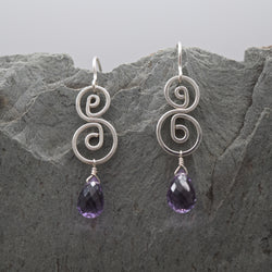 Pachamama Faceted Amethyst Earring