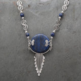 Feathered Lapis Lazuli Necklace